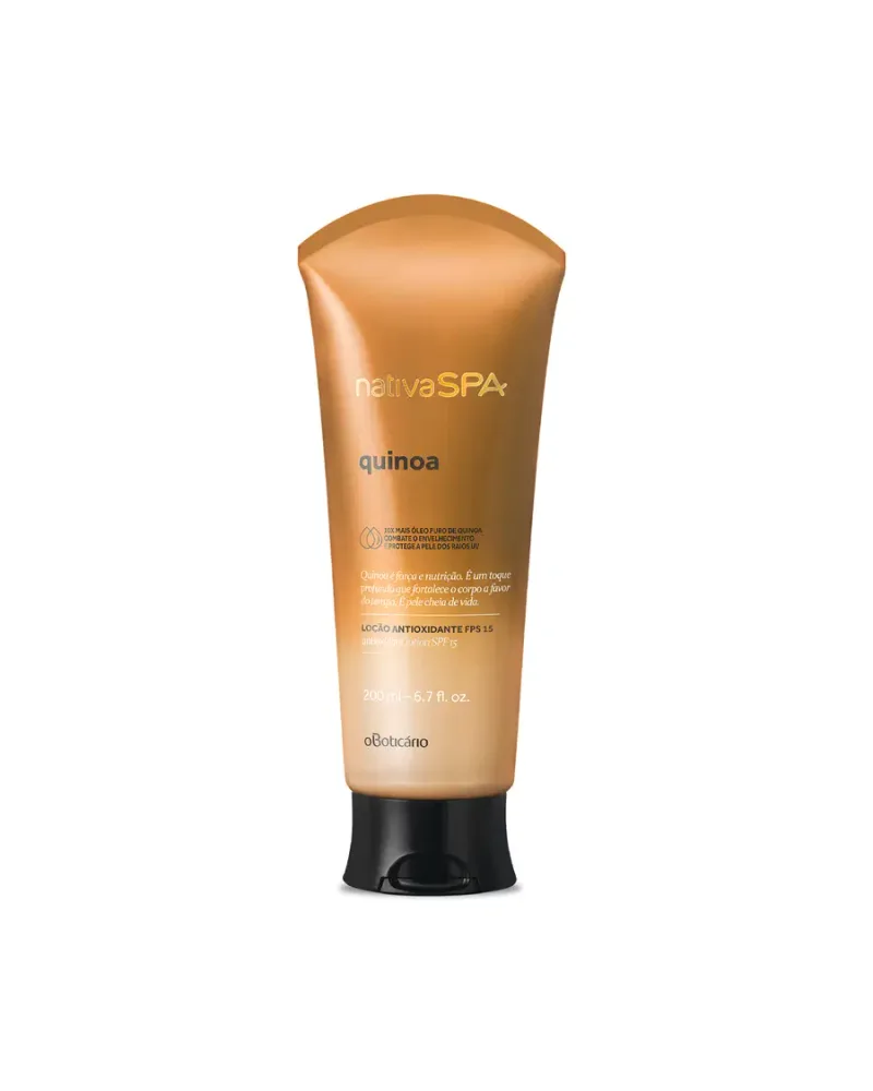 Lait hydratant corporel SPF 15 Quinoa, Oboticario
