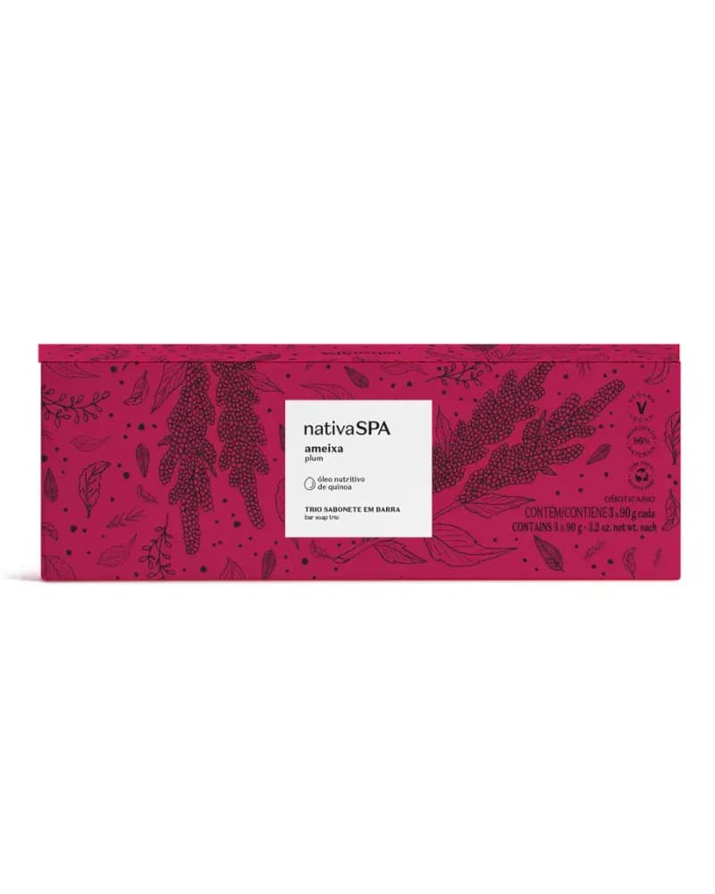 Savon en barre Ameixa Plum, Oboticario